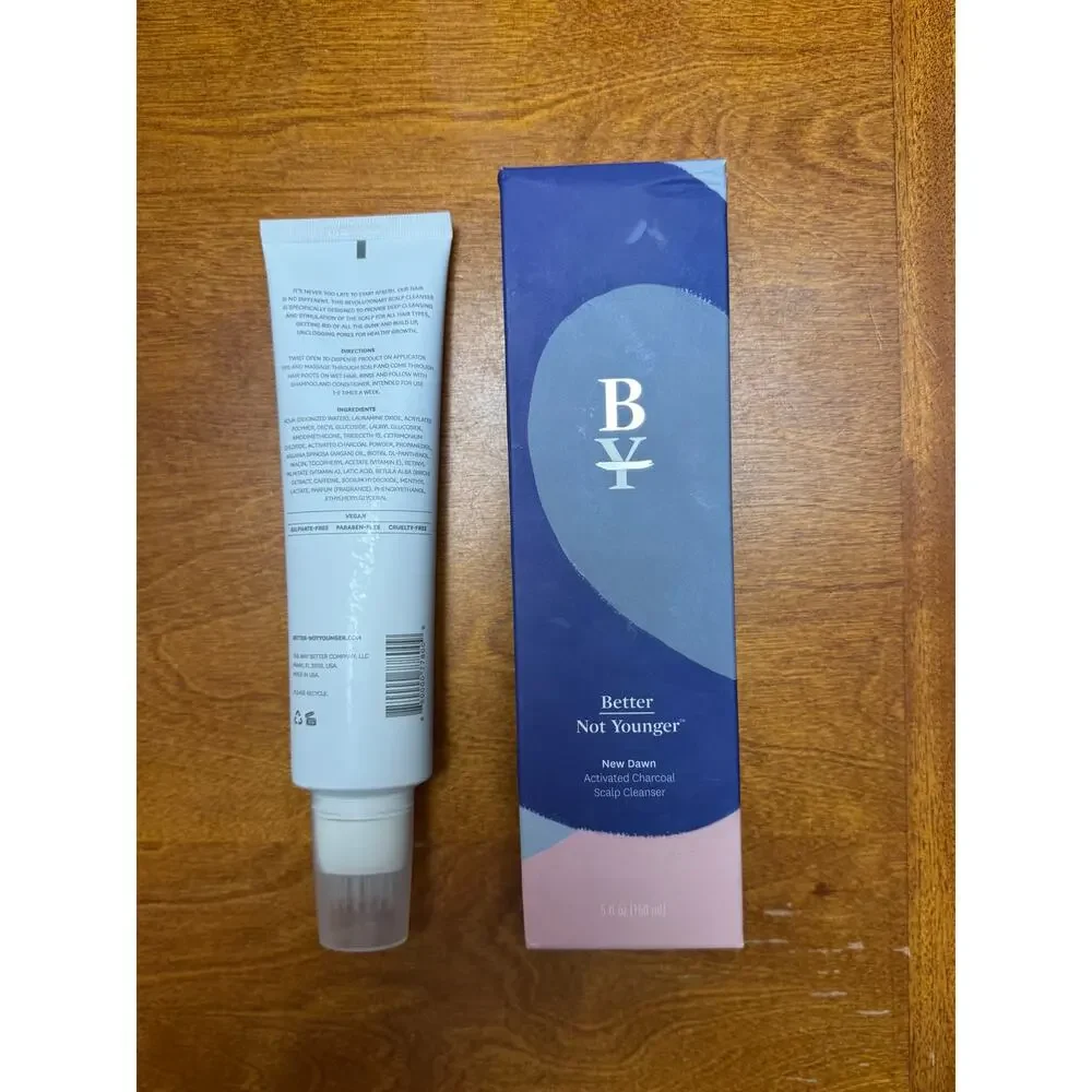 Better Not Younger New Dawn Activated Charcoal Scalp Cleanser, NIB